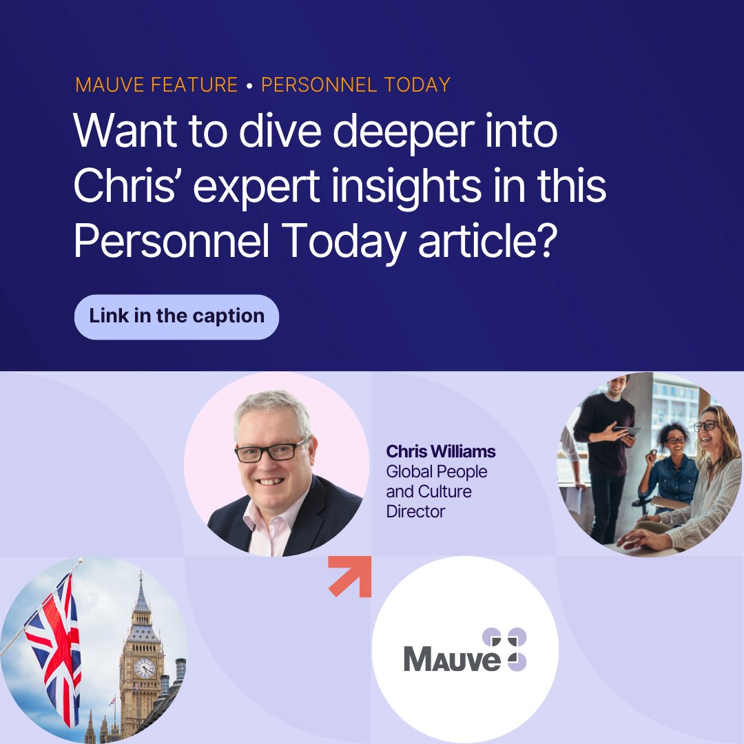 Mauve Group (@mauvegroup) on Twitter photo MAUVE FEATURE | The UK's Employment Rights Bill timeline remains unclear. But HR leaders should prepare now.
In this <a href="/personneltoday/">Personnel Today</a> article, Chris Williams, Global People & Culture Director, outlines practical steps to take today. Read: bit.ly/4ef1jWH MAUVE FEATURE | The UK's Employment Rights Bill timeline remains unclear. But HR leaders should prepare now.
In this <a href="/personneltoday/">Personnel Today</a> article, Chris Williams, Global People & Culture Director, outlines practical steps to take today. Read: bit.ly/4ef1jWH