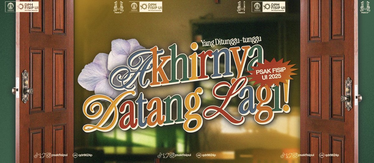 PSAKFISIPUI's tweet photo. Selamat datang di PSAK FISIP UI 2025, Nung dan Boba! https://t.co/WaIJeXirK9