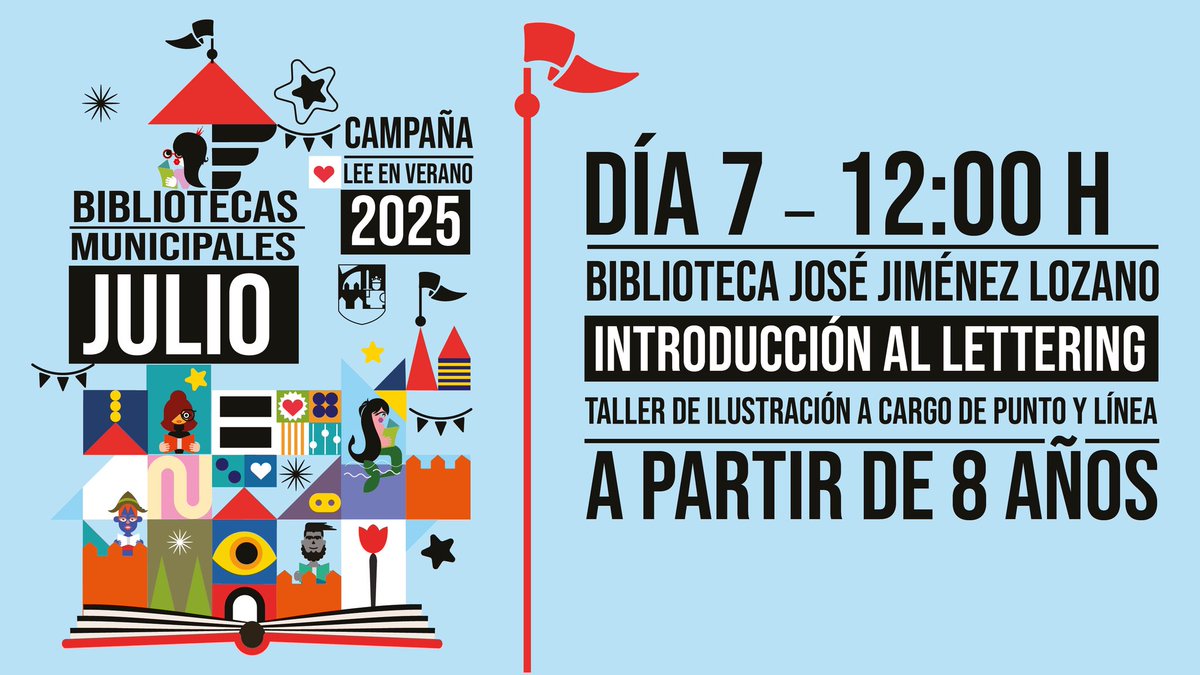 Comienzan las inscripciones al taller Introducción al Lettering
7 de julio en la Biblioteca José J. Lozano
Inscripción de manera presencial  o llamando al 920350000 ext. 811
¡Plazas limitadas! ¡No te quedes sin la tuya!
#bibliolozano
#lettering
#veranosenlabiblio
#leeenverano
