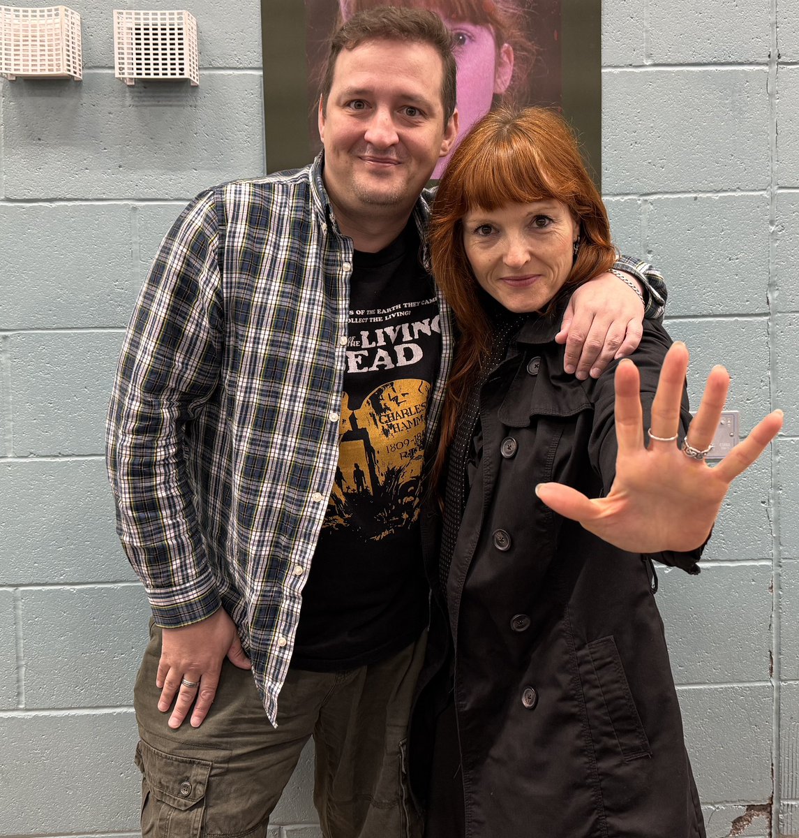 New podcast out now. Here is a photo archive of some of the things we discuss.
1) ideas for Barry's new show title. (Thanks  Claire)
2) Barry talking to the star of a Italian horror 
 Tickets for the live show are now on sale. Link to tickets in bio