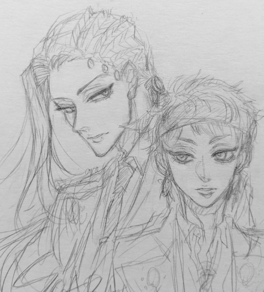 前に描いたブレイジングジュエルのビァ2人の落書き。
2人のお顔が気に入ってなかったので、ちょっと描き直して再掲! 