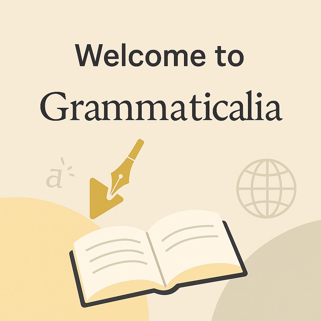 Grammaticalia is live! 🚀
A new home for language lovers, translators, editors, and creative minds.
Follow us for tips, courses &amp; more!
 🔗 grammaticalia.com
#Grammaticalia #LanguageServices #Translators #FreelanceLife #Editing #Subtitling #TranslationCommunity