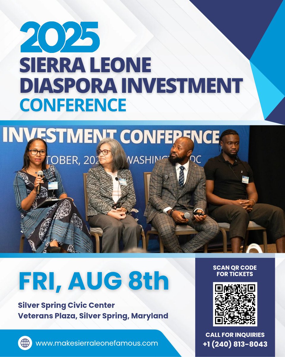VRCMarketingCo1's tweet photo. 🔊Diaspora Investors, Take Note! Sierra Leone is open for business!

Sierra Leone is quietly becoming one of West Africa’s most promising investment destinations. It has business-friendly reforms, lucrative tax incentives, and strategic opportunities in agriculture and tourism https://t.co/4ik2xjAPGH