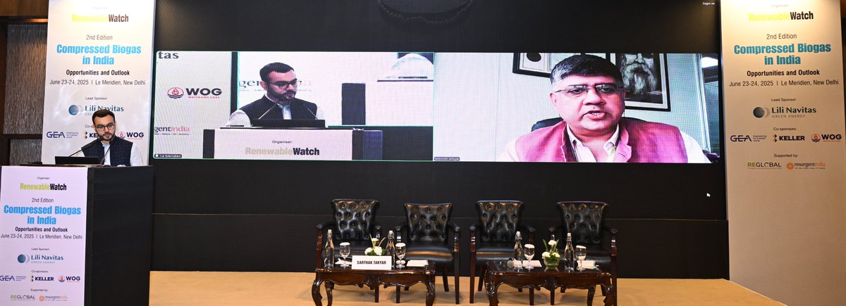 We thank Lt Col Monish Ahuja (Retd), Chairman and Managing Director, <a href="/PRESPLdesk/">PRESPL</a> for sharing an excellent presentation on 'Feedstock Aggregation and Storage'at our 2nd Annual Compressed Biogas in India Conference.

#CompressedBiogas #CBGIndia #EnergyTransition #SustainableEnergy