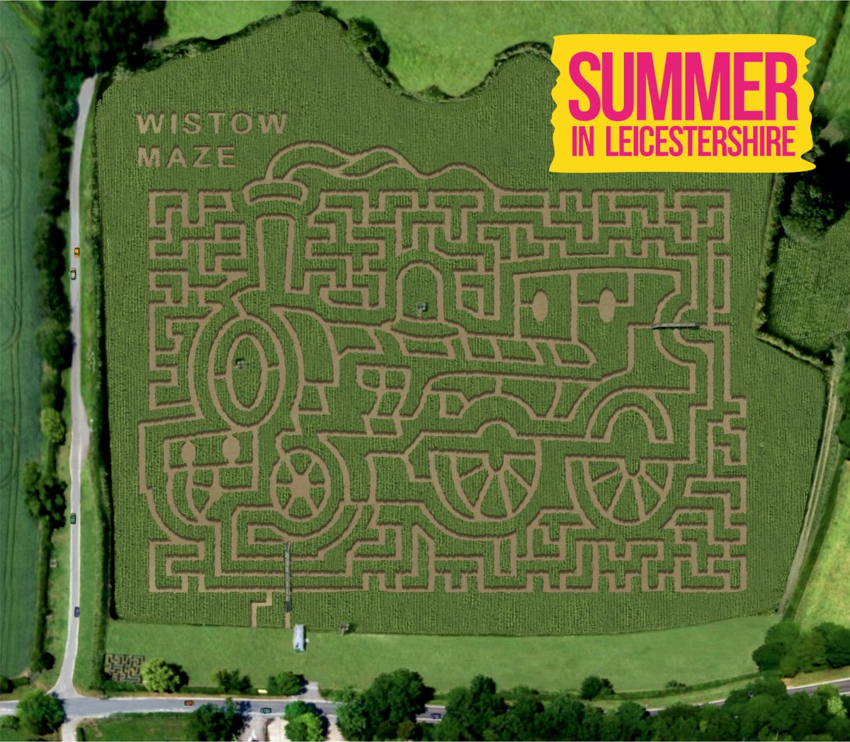 visit_leicester's tweet photo. This year's Wistow Maze design has been revealed and it's paying tribute to the 200th anniversary of railways in England. They're also teaming up with the @gcrgreat with some great prizes and offers. It opens on Monday 21 July!
https://t.co/V6j9QaUjPf
#railway200 @visitengland https://t.co/7uSXWnS9DU