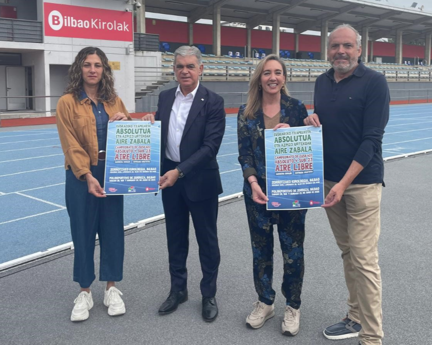 🅱️ Zorrotzako Udal Kiroldegian izango da estali gabeko pistako Euskadiko Txapelketa Absolutua eta Sub23 txapelketa, ekainaren 28an eta 29an 🔗 labur.eus/umwy2r5d

<a href="/atletismobilbao/">Bilbao Atletismo</a> <a href="/Atletismo_eus/">Euskadiko Atletismo Federazioa</a>