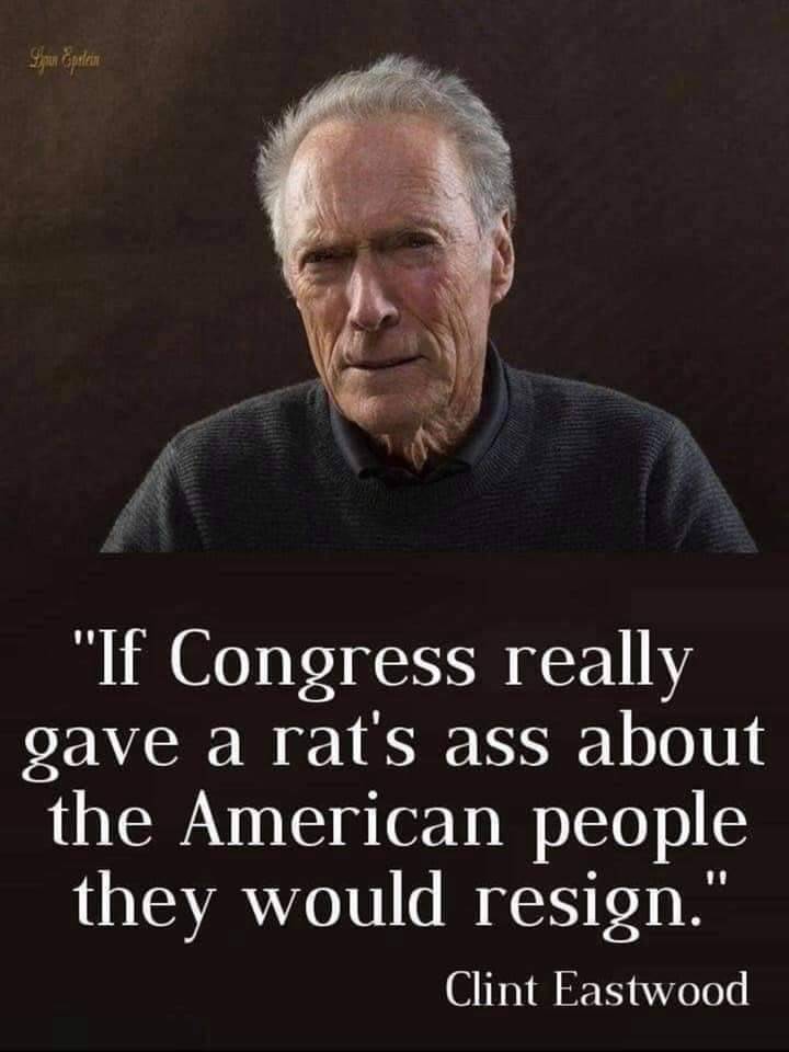 Clint Eastwood  
J'adore quand les gens disent que Trump est stupide. 

Vous voulez dire le multimilliardaire qui a botté les fesses de tous les démocrates, enterré 16 politiciens républicains de carrière et qui continue de ridiculiser des organisations de presse autrefois