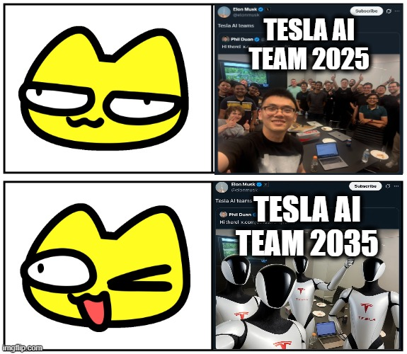 gilo_gilo_gilo's tweet photo. @elonmusk I am from the future.
$TSLA was at $1388 too.

#stoopidcatsmeme #bestoopid https://t.co/6v6ENluA5F