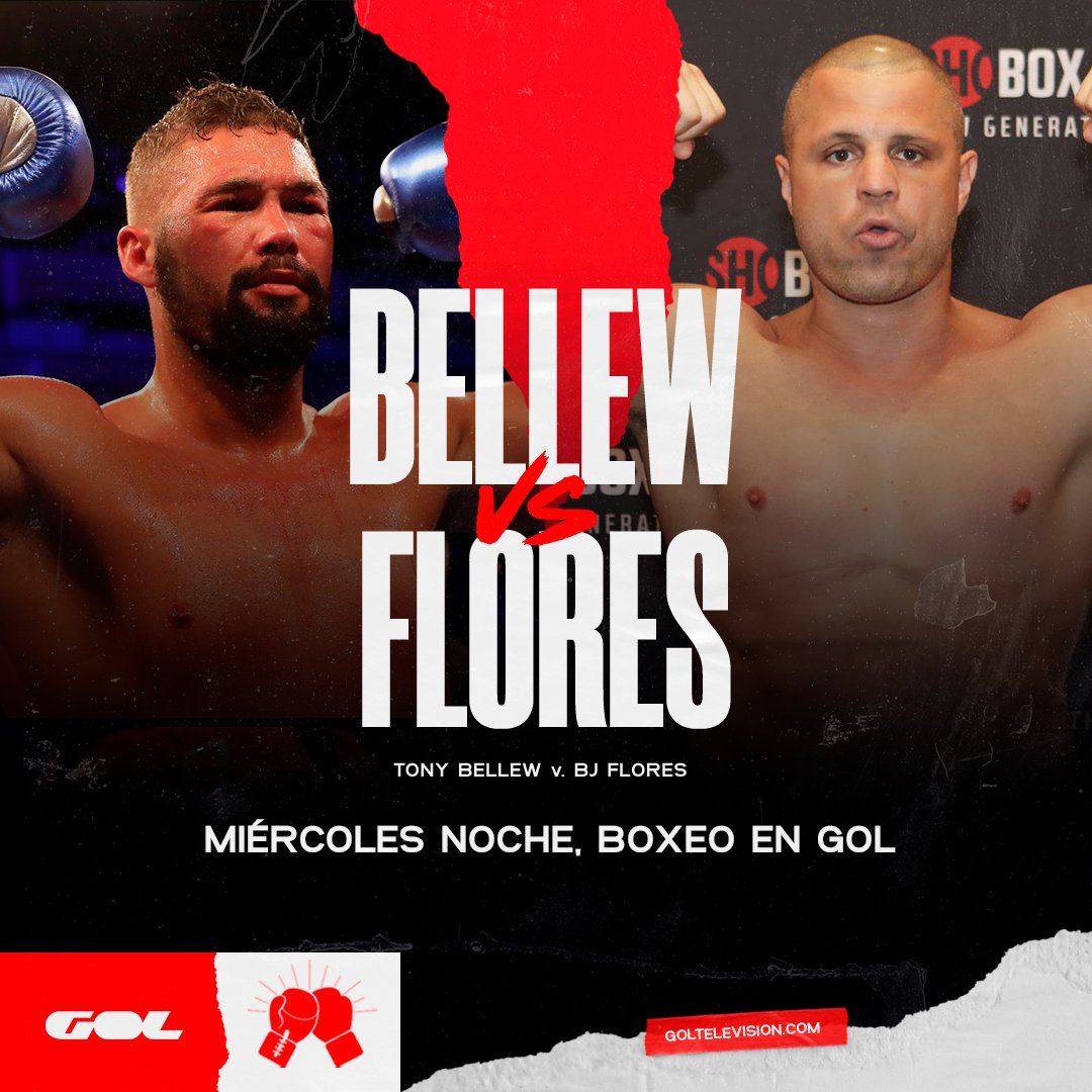 💥 Norteamericano contra británico: ¡esto va a ser un combate impresionante!

⌚️ 02:00h
🥊 Bellew 🆚 Flores
🗣️ <a href="/UgarteJaime/">Jaime Ugarte</a>, <a href="/EmilMarquiegui/">Emilio Marquiegui</a> y <a href="/MBerdonce/">Manel Berdonce</a>

#BoxeoEnGol