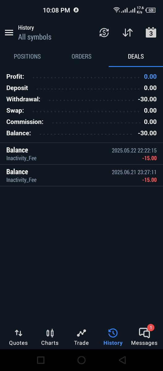 RED ALERT ⚠️

Tentrade now  deducts money from clients personal accounts without any warning!

They deducted 30$ from my personal account for being inactive for a few months i have never in my 4 years of trading heard such thing on brokers

NEVER TRADING WITH THEM AGAIN!