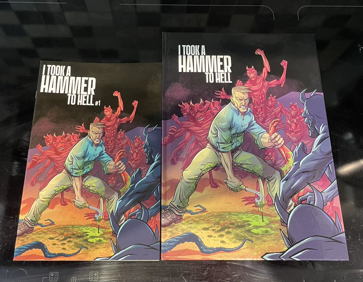 MattGarvey1981's tweet image. I’m still gonna keep making comics no matter what. That’s not going anywhere. But after some serious nudging from friends in the industry who believe I should be writing comics full-time… well, here we are.
Inside each of the se bad boys is a special OVERSIZED hardcover edition