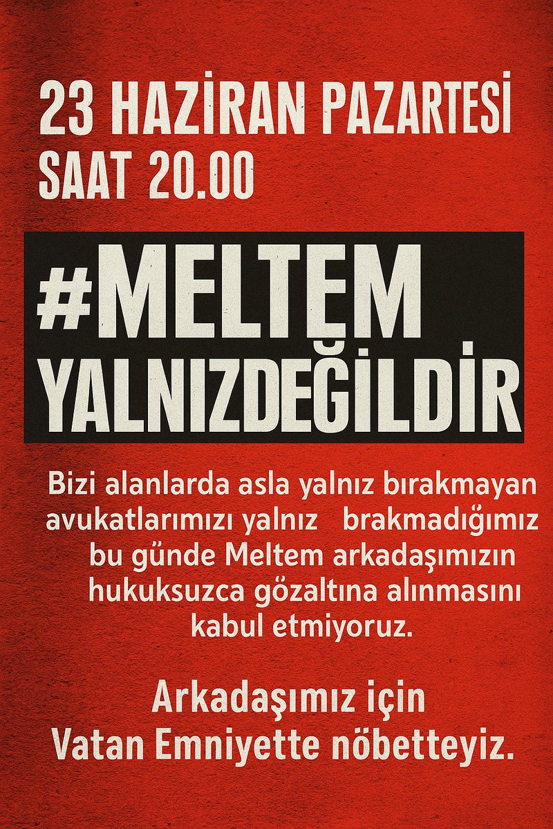 #MeltemYalnızDeğildir
