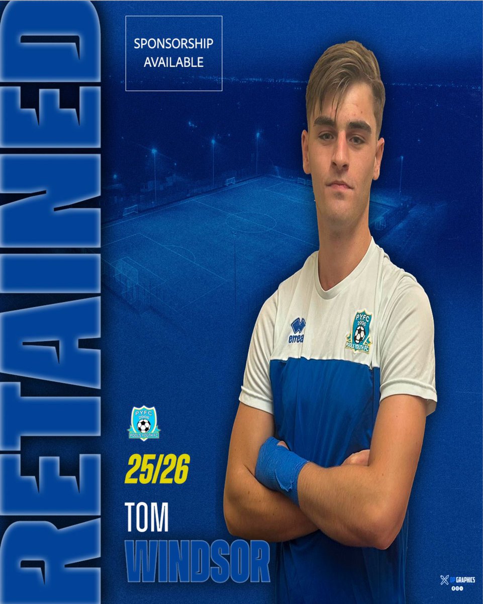 pyfc_seniors's tweet photo. 𝐑𝐞𝐭𝐚𝐢𝐧𝐞𝐝 | 𝐓𝐨𝐦 𝐖𝐢𝐧𝐝𝐬𝐨𝐫

We are delighted to announce the return of CB Tom Windsor. 

Tom spent the 2nd half of last season on a dual at Synners but he’s back fully committed and looking to add to his 101 apps for the club. 

Tom is available to sponsor for £50. https://t.co/diMsi8cNQI