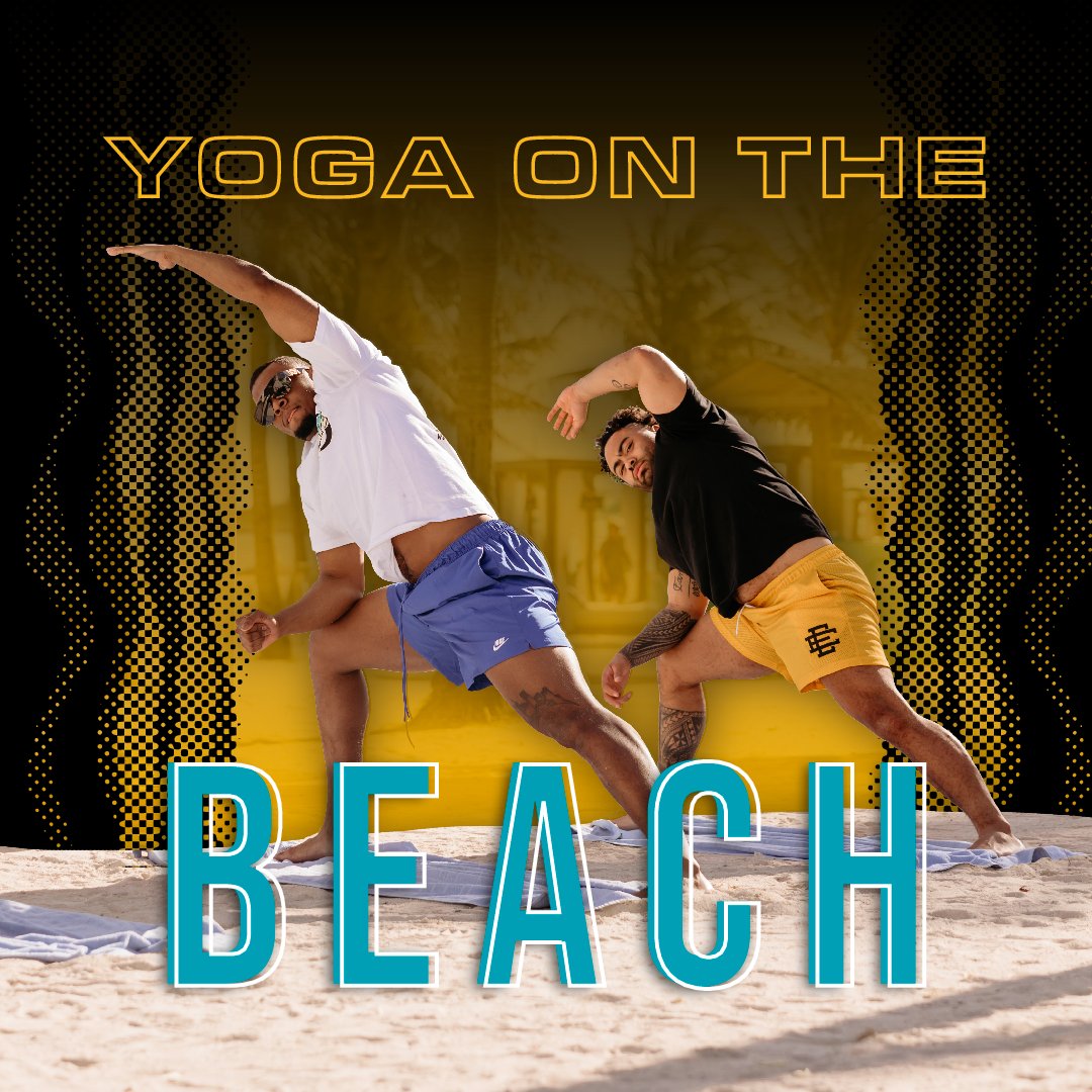 Stretch it out with your favorite football legends!🧘‍♀️Yoga with the Players is your chance to relax on the beach and strike a pose with the Legends and fans.

Secure your spot now: ow.ly/aUFm50W1Bxh

#YogaWithLegends #PittsburghLegends #FanVacation #LegendsOfPittsburgh