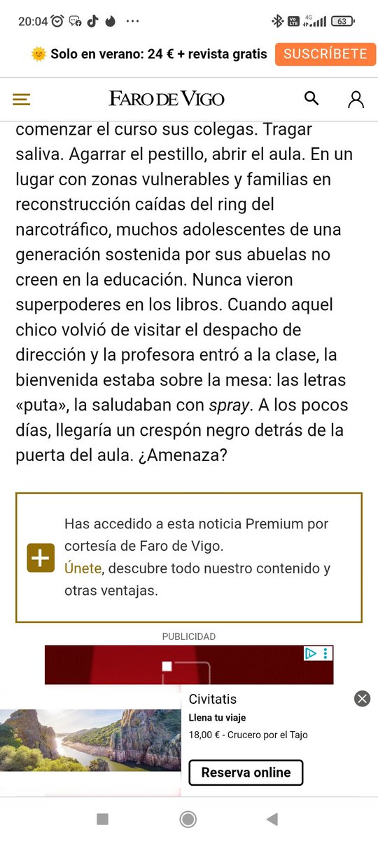 Nadie debería, en su puesto de trabajo, tener que soportar eso. Me da igual lo que digan.