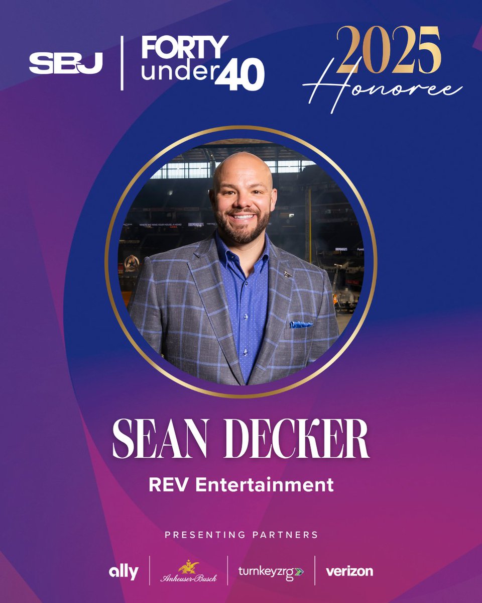 The 2025 SBJ Forty Under 40 issue is here!

We’re proud to celebrate our very own honoree, President Sean Decker, for being recognized among the industry's best and brightest.

Check out his profile⬇️
🔗: l8r.it/poGr