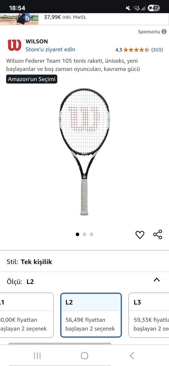 Karavandaborsa's tweet photo. 2 raket almak için Almanya'ya gidesim var. Şaka yapmıyorum, istediğim raket burda 11.990 lira Almanyada 56 euro yani 2500 lira. Aradaki fark 9490 lira. 2 raket 18980. Almanya git gel 10 bine bilet alsam, 750 lira çıkış harcı ödesem hala 8000 lira para artıyor. Onunlada yemek tren vs. Berlini görüp gezmiş olurum. Nasıl fikir sizce?