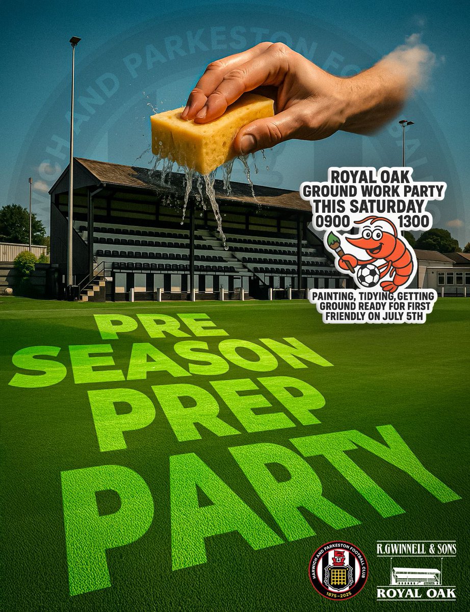 This Saturday here at the R Gwinnell &amp; Sons Royal Oak 🧹 PRE SEASON PREP PARTY 🧽