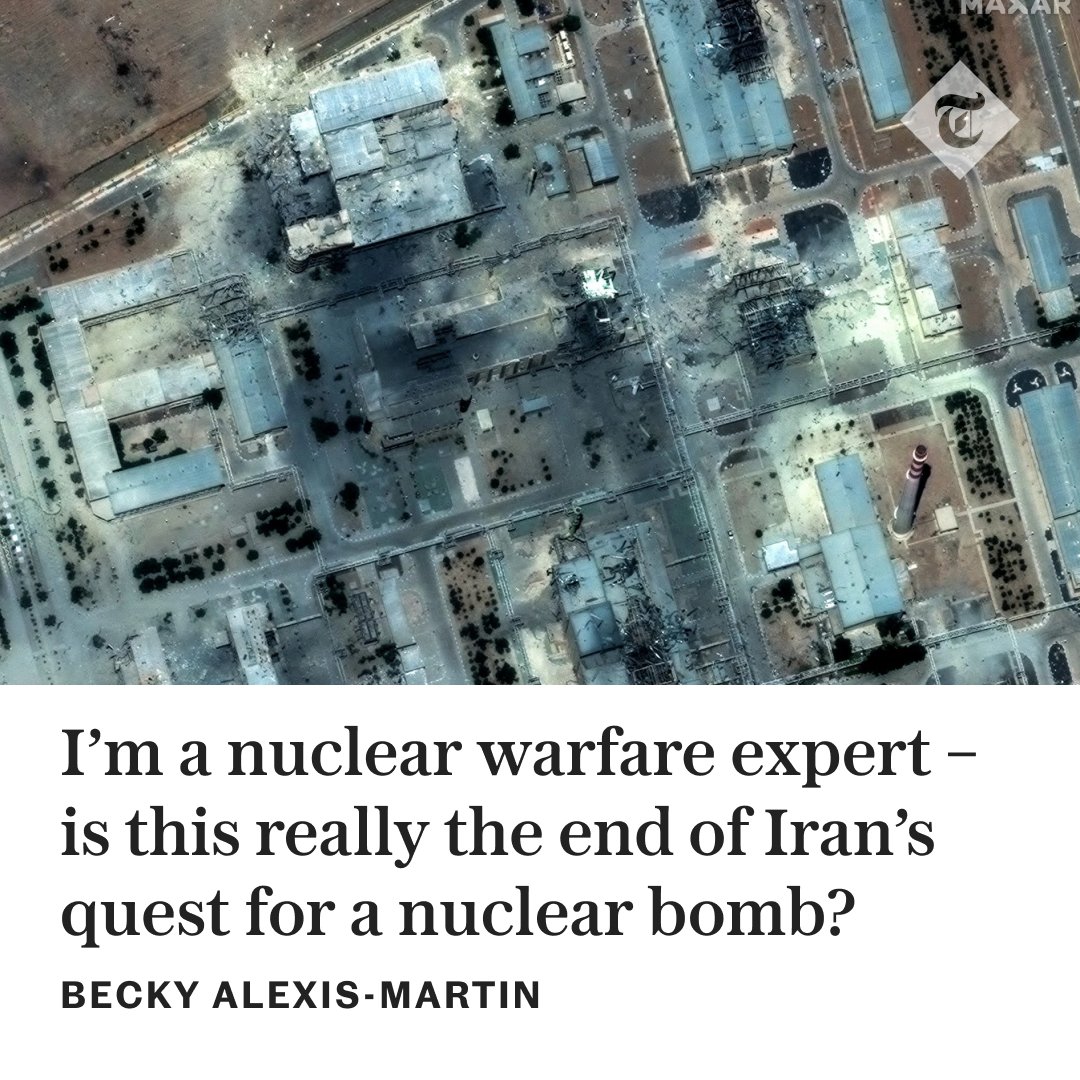 The Telegraph (@telegraph) on Twitter photo ✍️ 'I have researched nuclear weapons technology for a decade, and this may not be the end of things' | Writes <a href="/MysteriousDrBex/">Dr Becky Alexis-Martin 📸🌍☮️</a>
Read the column ⬇️
telegraph.co.uk/global-health/… ✍️ 'I have researched nuclear weapons technology for a decade, and this may not be the end of things' | Writes <a href="/MysteriousDrBex/">Dr Becky Alexis-Martin 📸🌍☮️</a>
Read the column ⬇️
telegraph.co.uk/global-health/…