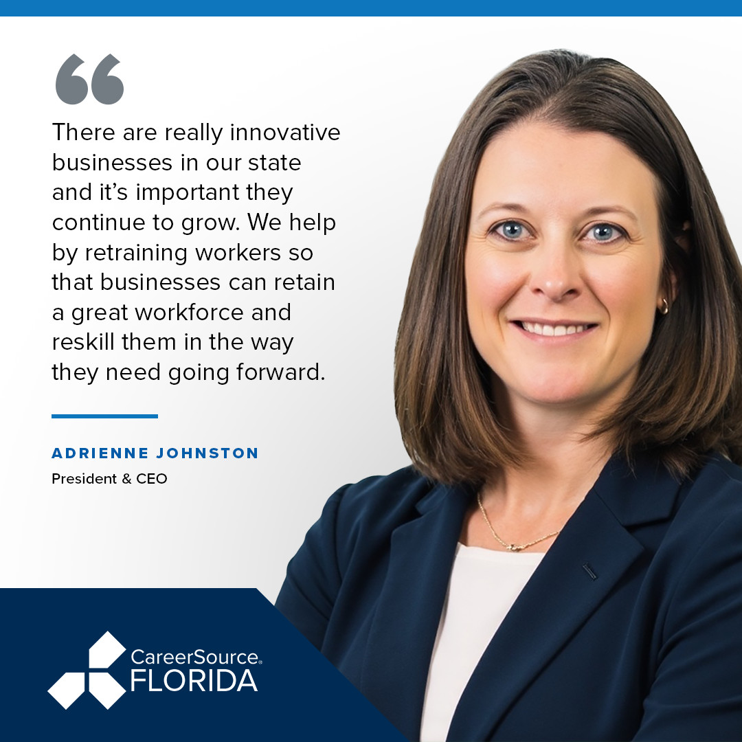We're dedicated to supporting the growth of Florida businesses by providing top-notch retraining and reskilling programs. Our goal is to ensure that companies have access to a skilled and adaptable workforce.

Discover how we can help your business thrive: careersourceflorida.com/business-servi…