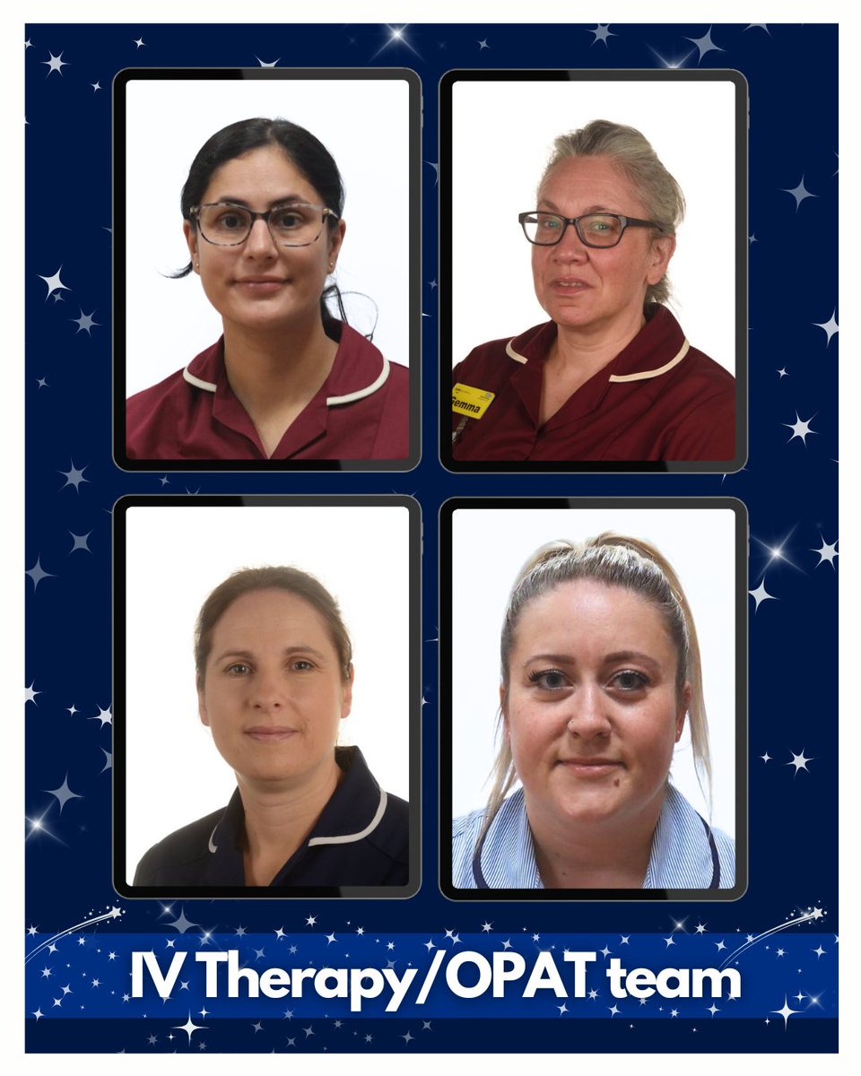Let’s hear it for our incredible IV Therapy/OPAT team 👏
 
This busy teams plays a vital role in patient care – from inserting specialist tubes into veins for medication, fluids or nutrition, to supporting colleagues with expert training and advice 💙
