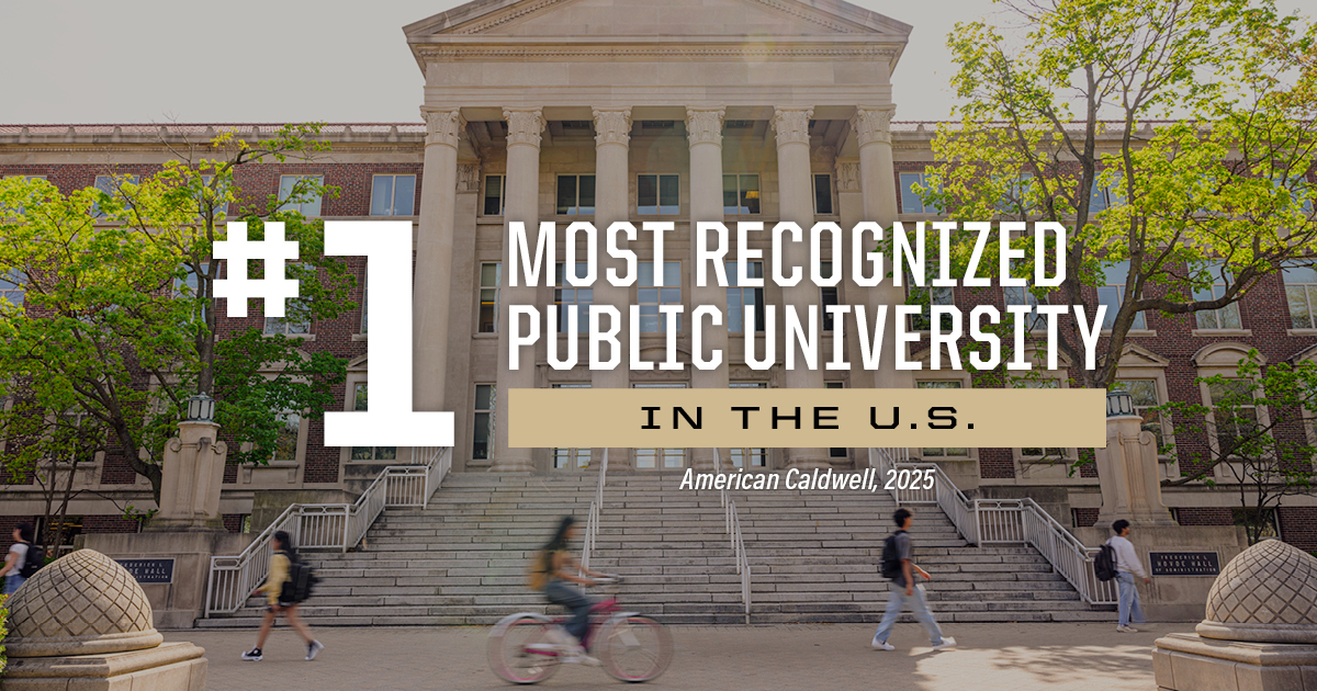 #Purdue named the most recognized public university in the U.S, while climbing to the position as No. 6 overall in the world in the 2025-26 Global University Visibility (GUV) rankings. Learn more about this recognition. ⬇️ purdue.university/4eq1bnd