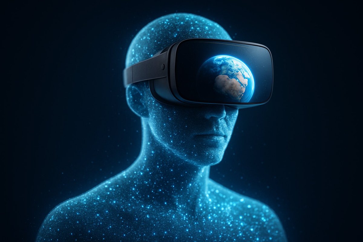 digijordan's tweet photo. The delayed choice double slit experiment proves what we already know…our conscious observation is what renders reality. 

An event, what we call the ‘big bang’ created the playing field (Universe). 

A blank canvas of unrealized plasma energy. 

It’s a dream state. 

Conscious Observers - like the human avatar - were created to act as ‘rendering agents’ to collapse the wave-function and turn these probability distribution waves into particles of physical matter. 

In doing so, we collectively create entire physical realities. 

These are essentially virtual realities that appear real because we are immersed within them. 

But only when our consciousness is focused and tuned in to this body. 

The body is the VR headset needed - the body + consciousness is the Conscious Observer. 

Without the body…it’s just consciousness.