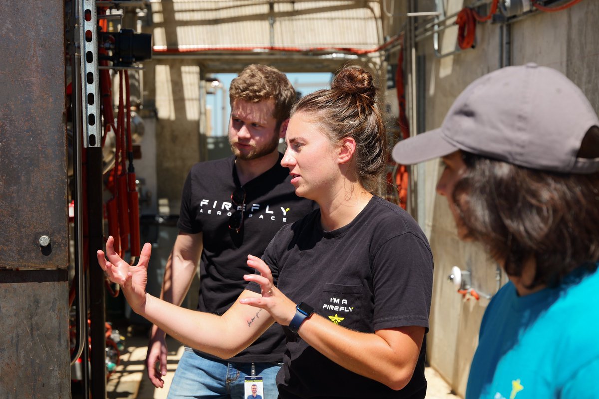 Firefly_Space's tweet image. Girls just wanna build rockets, land on the moon, play with fire, improve manufacturing processes, design spacecraft, solve complex orbital mechanics, test propulsion systems, program flight computers, analyze satellite data, engineer ground support equipment... that's our kind…