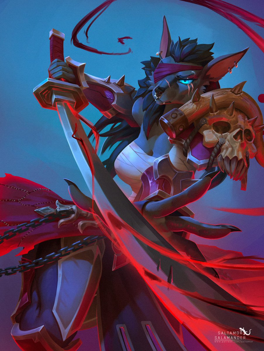 Ri L’hiir - done YCH comm🟥
#worgen #warcraft