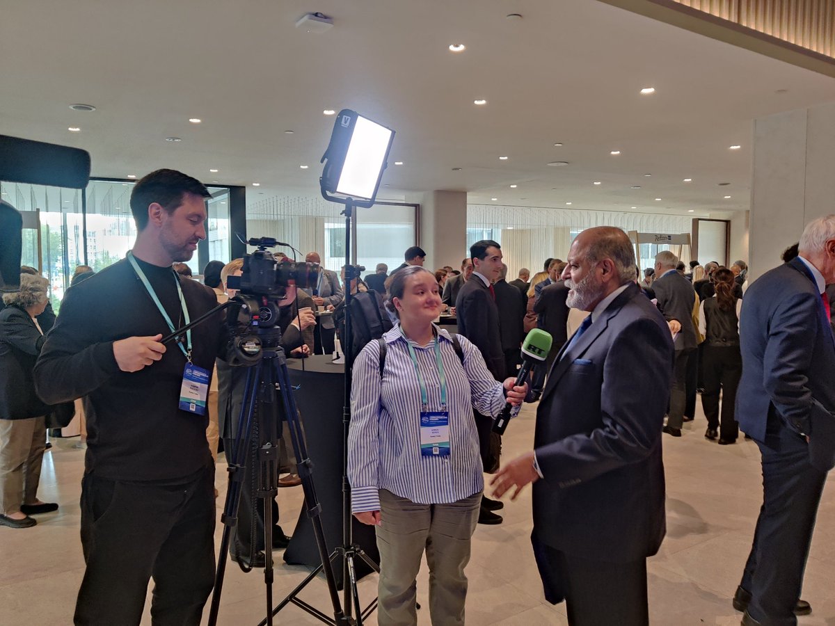 At XI International Forum of #PrimakovReadings in Moscow DG <a href="/SujanChinoy/">Sujan Chinoy</a> gave interviews to Russian TV/media channels on India's position on global issues- changes in global order, need for UN &amp; WTO reforms, climate challenge, conflicts &amp; peace &amp; development. <a href="/rianru/">РИА Новости</a> <a href="/RT_com/">RT</a>