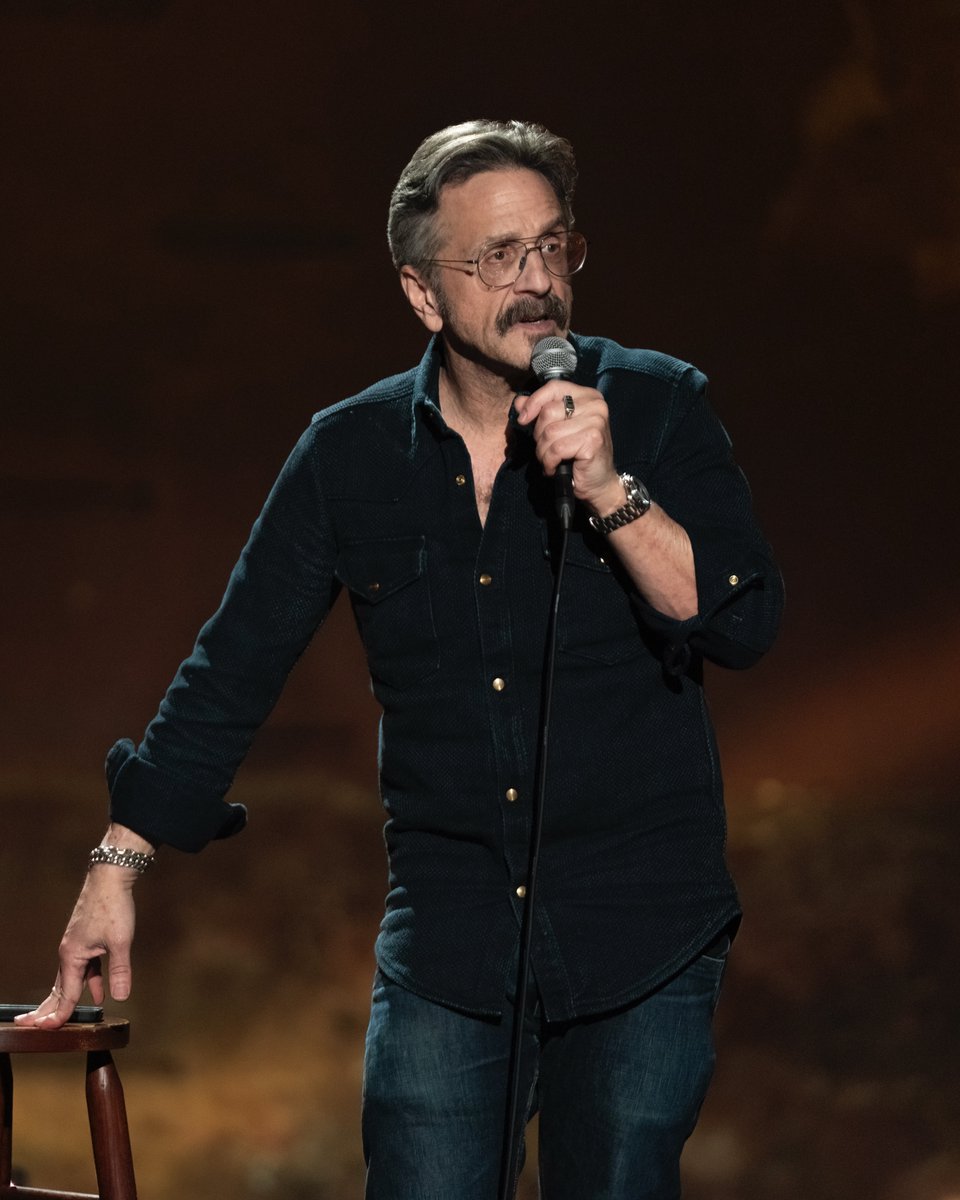 HBO's tweet image. His best work yet. 

#MARCMARON: PANICKED premieres August 1 on HBO Max.