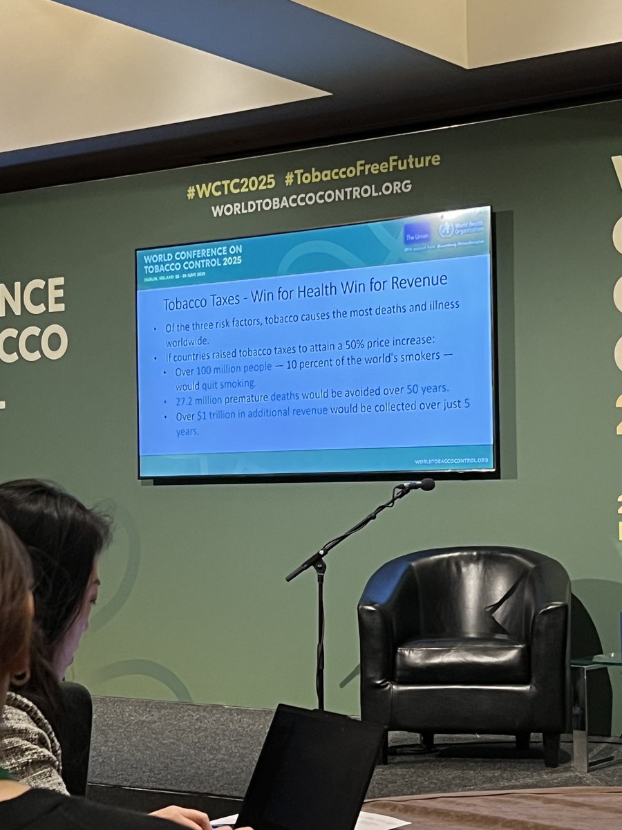 🚭 27 million lives could be saved in 50 years with a 50% tobacco tax. Today in Dublin at #WCTC2025, WHF joined global health experts and advocates to urge countries to commit to stronger tobacco taxation. 

Let's keep driving progress toward a #TobaccoFreeFuture.
