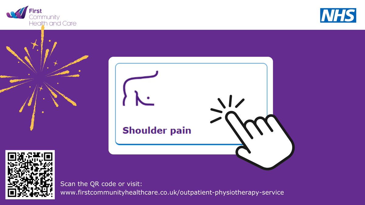 1stchatter's tweet image. Struggling with shoulder pain? Get expert self-help tips and trusted resources to manage and ease your discomfort at home.
Visit: firstcommunityhealthcare.co.uk/shoulder-pain
#shoulderpain #selfcare #NHS #NHSAdvice #NHSSupport #physiotherapy #ShoulderPainRelief