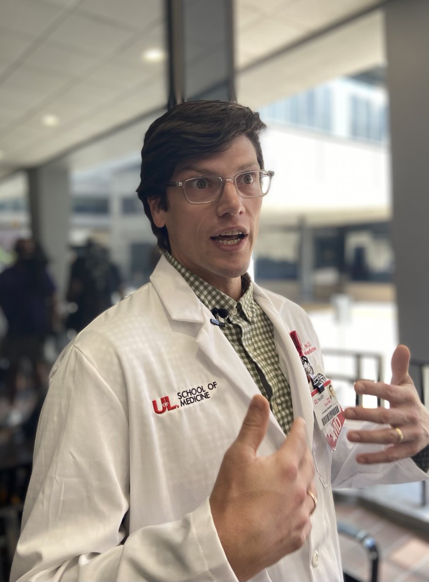 Paul Miles (@paulmiles840) on Twitter photo "We are definitely seeing a lot of people who are suffering from heat stroke or heat exhaustion."
Dr. Evan Kuhl, ER medical director at <a href="/UofLHealth/">UofL Health</a> Jewish Hospital. The story today on <a href="/840WHAS/">News Radio 840 WHAS</a>. "We are definitely seeing a lot of people who are suffering from heat stroke or heat exhaustion."
Dr. Evan Kuhl, ER medical director at <a href="/UofLHealth/">UofL Health</a> Jewish Hospital. The story today on <a href="/840WHAS/">News Radio 840 WHAS</a>.