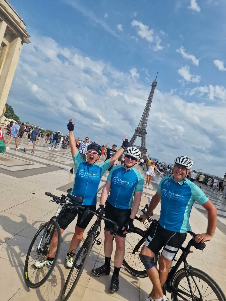 Hinckley and Rugby Building Society (@hinckleyrugbybs) on Twitter photo Huge congratulations to Barry, John & Jayne for completing their 344-mile London to Paris ride in memory of Richard Parkin & in support of <a href="/Sarcoma_UK/">Sarcoma UK</a> 💛They’ve raised over £4,700 so far & there’s still time to donate:
👉justgiving.com/page/hrbs4rich…
#SarcomaAwareness #CharityRide Huge congratulations to Barry, John & Jayne for completing their 344-mile London to Paris ride in memory of Richard Parkin & in support of <a href="/Sarcoma_UK/">Sarcoma UK</a> 💛They’ve raised over £4,700 so far & there’s still time to donate:
👉justgiving.com/page/hrbs4rich…
#SarcomaAwareness #CharityRide