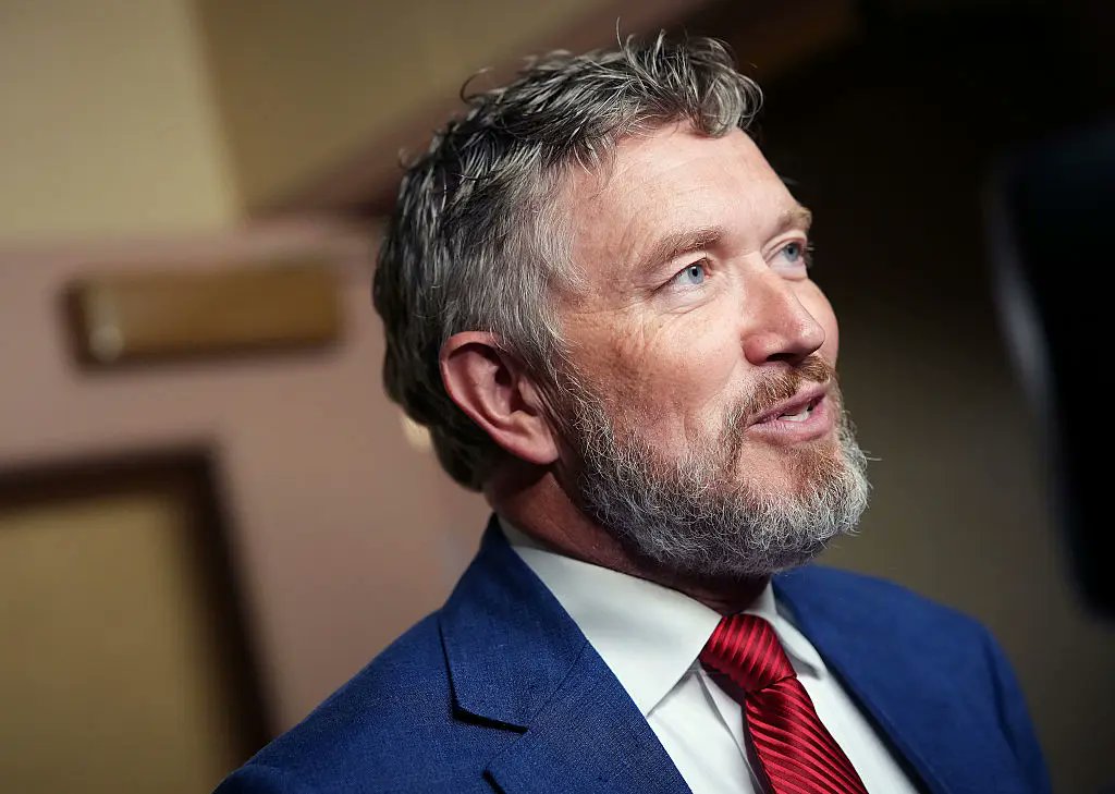 lachlan's tweet image. If you&apos;re a man in politics without a beard, your donors should really question your commitment to reelection