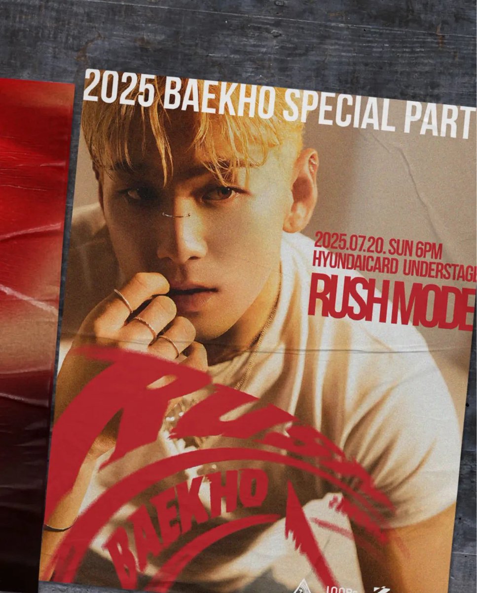NyoongHaeSeol's tweet photo. [INSTAGRAM]
🐯 2025 BAEKHO SPECIAL PARTY
[RUSH MODE]

2025.07.20. SUN 6PM (KST)
@ HYUNDAICARD UNDERSTAGE  

#백호 #BAEKHO #RUSHMODE #SPECIALPARTY

#KangDongho #강동호 #NUEST #뉴이스트 https://t.co/BdPQFzsFCN
