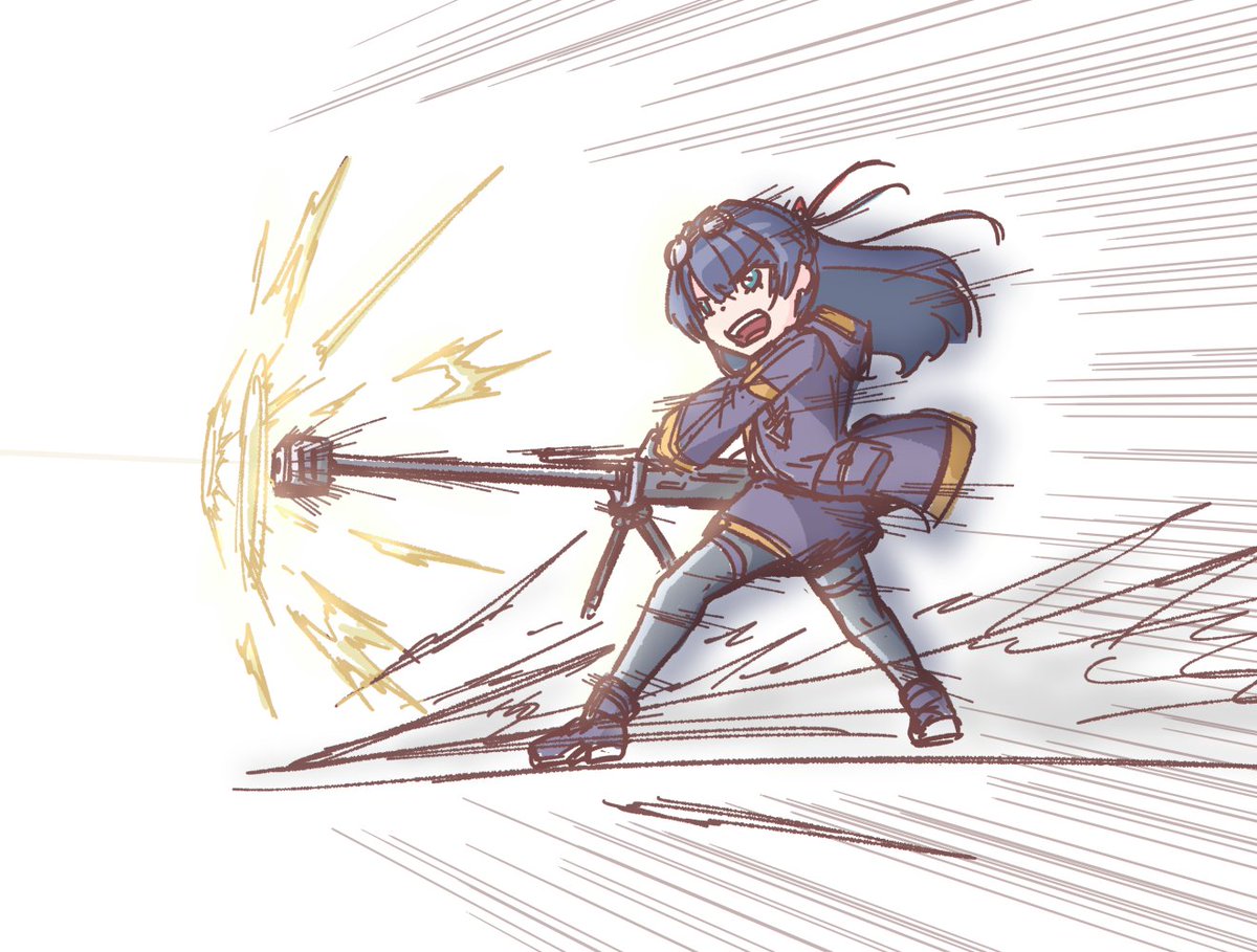 「アイマイメーデーさやか 銃持ってそうだなっていうから…らくがき」|代山SANのイラスト
