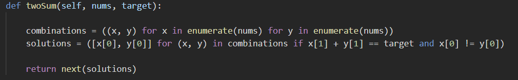 marceguerra's tweet image. Playing around with @clcoding and @LeetCode Two Sum.