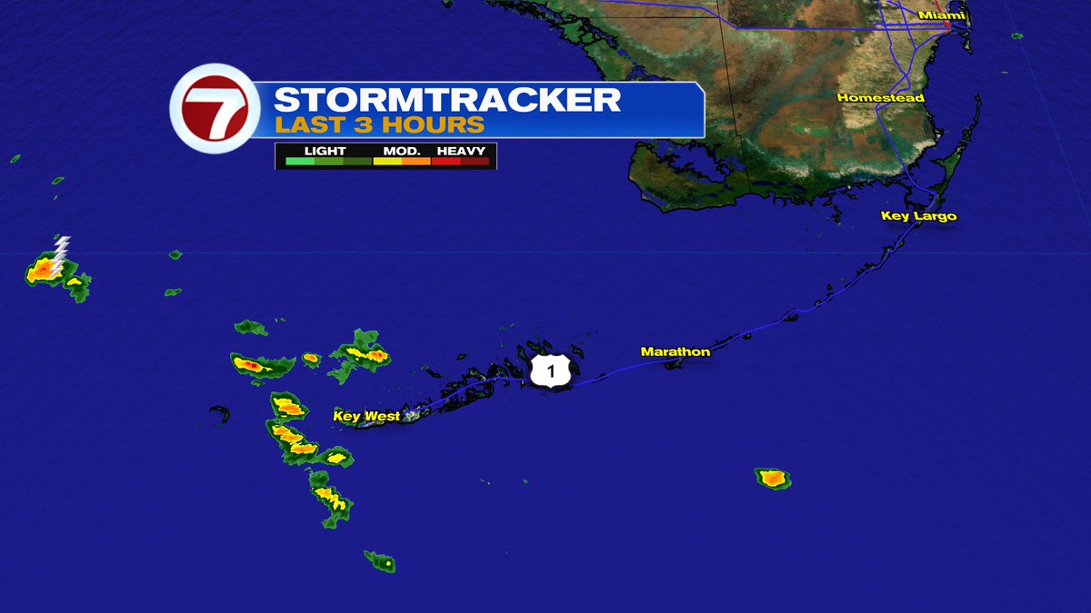 Erika Delgado (@erikadelgadowx) on Twitter photo 11:25am - Strong thunderstorms quickly moving east to west near the Dry Tortugas. Wind gusts up to 30mph possible. <a href="/wsvn/">WSVN 7 News</a> @7weather 11:25am - Strong thunderstorms quickly moving east to west near the Dry Tortugas. Wind gusts up to 30mph possible. <a href="/wsvn/">WSVN 7 News</a> @7weather