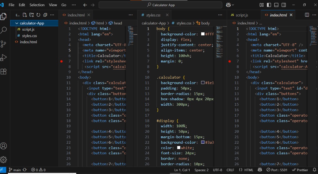 Simplegift2003's tweet photo. 📌 Day 46: Final Calculator Touches 🛠️  
✅ Backspace  
✅ Keyboard input  
✅ Clear All  
✅ UI polish

My first real utility app — it works perfectly!  
#FrontendDev #JSProjects #100DaysOfCode https://t.co/jkLuOX0ANK