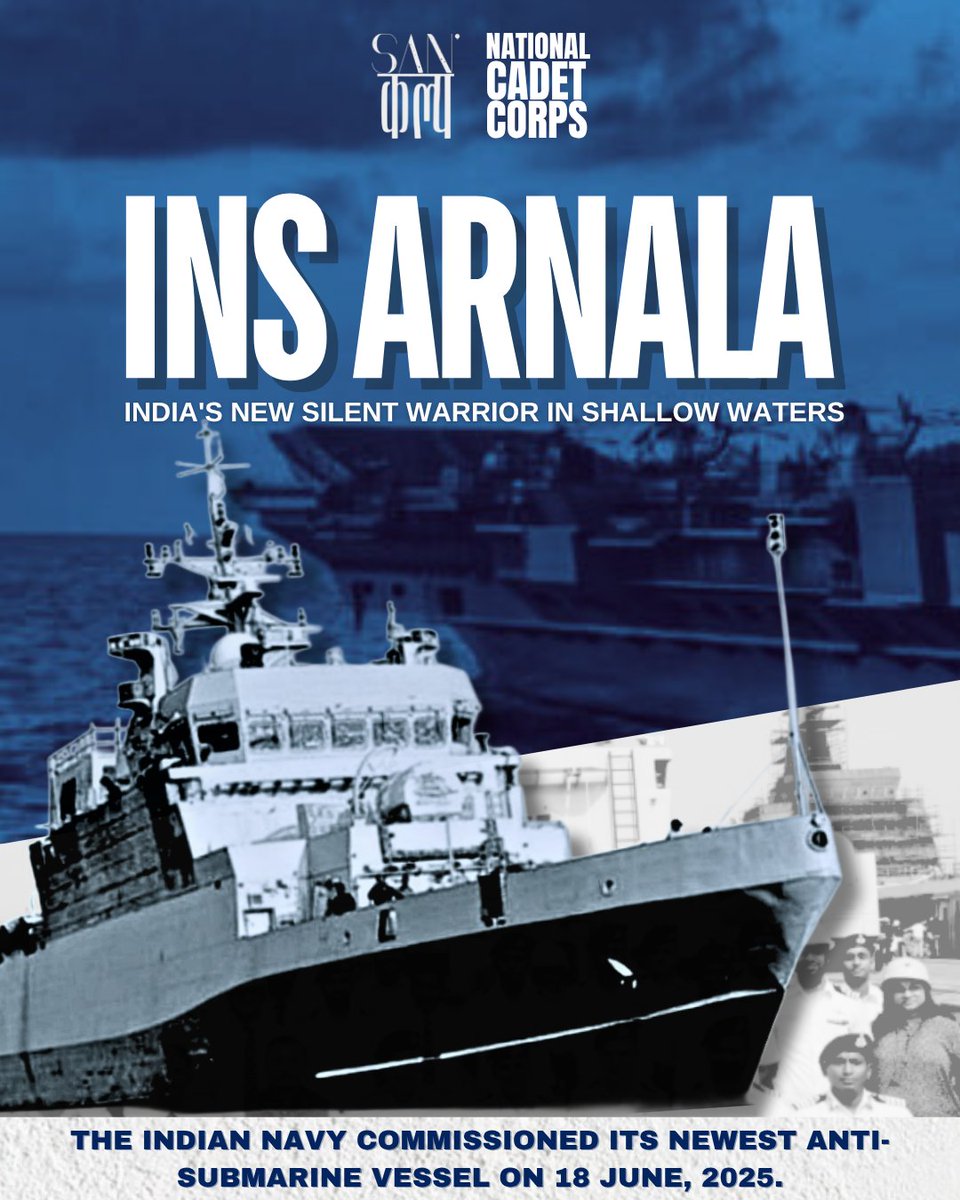 sankalp_ncc's tweet photo. Ready to Rule the Waves! ⚓ INS Arnala isn't just a ship, it's a statement! Feel the power, salute the spirit!
#INSArnala
#SeaPower
#DefendingOurShores
#NavalMight https://t.co/7nmRM2Ke5j