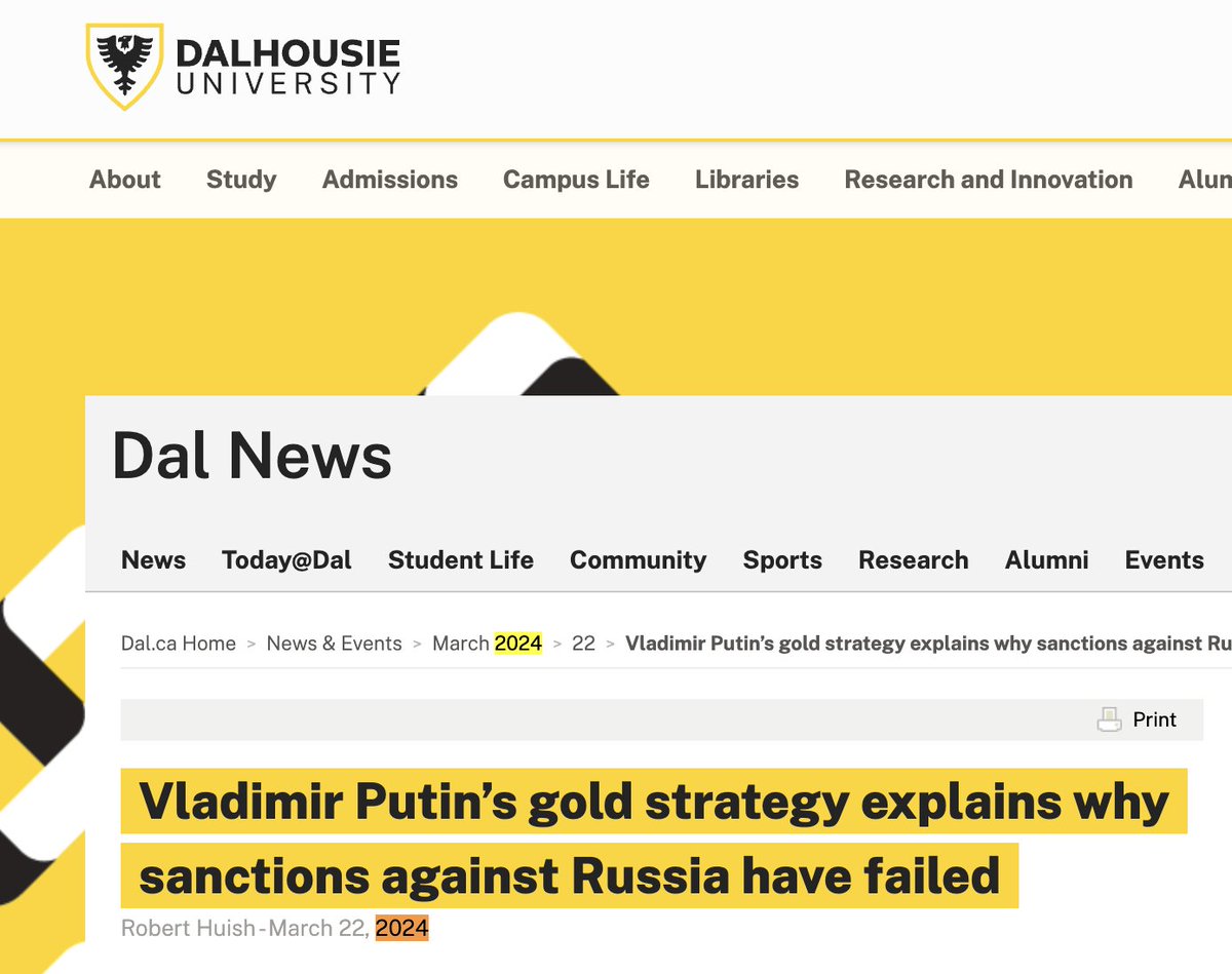 MacroJason's tweet photo. Western academics in 2022: '#Russia's #gold standard experiment won't work'
Western academics in 2024: 'Ah damn, Russia's gold standard is why our sanctions won't work'
#USDRUB #EURRUB https://t.co/wfbU4bylgr
