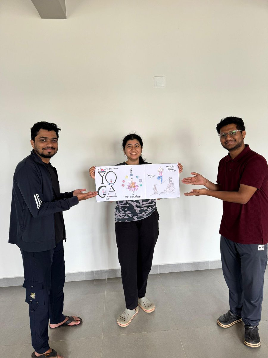 vayavya's tweet image. 🧘♀️ Stretch. Breathe. Celebrate. 🌿
Our Belagavi office celebrated International Yoga Day this weekend (21st June). With 25+ team members showing up to breathe, bend, and balance, it was a morning well spent aligning mind, body, and soul. 🌞