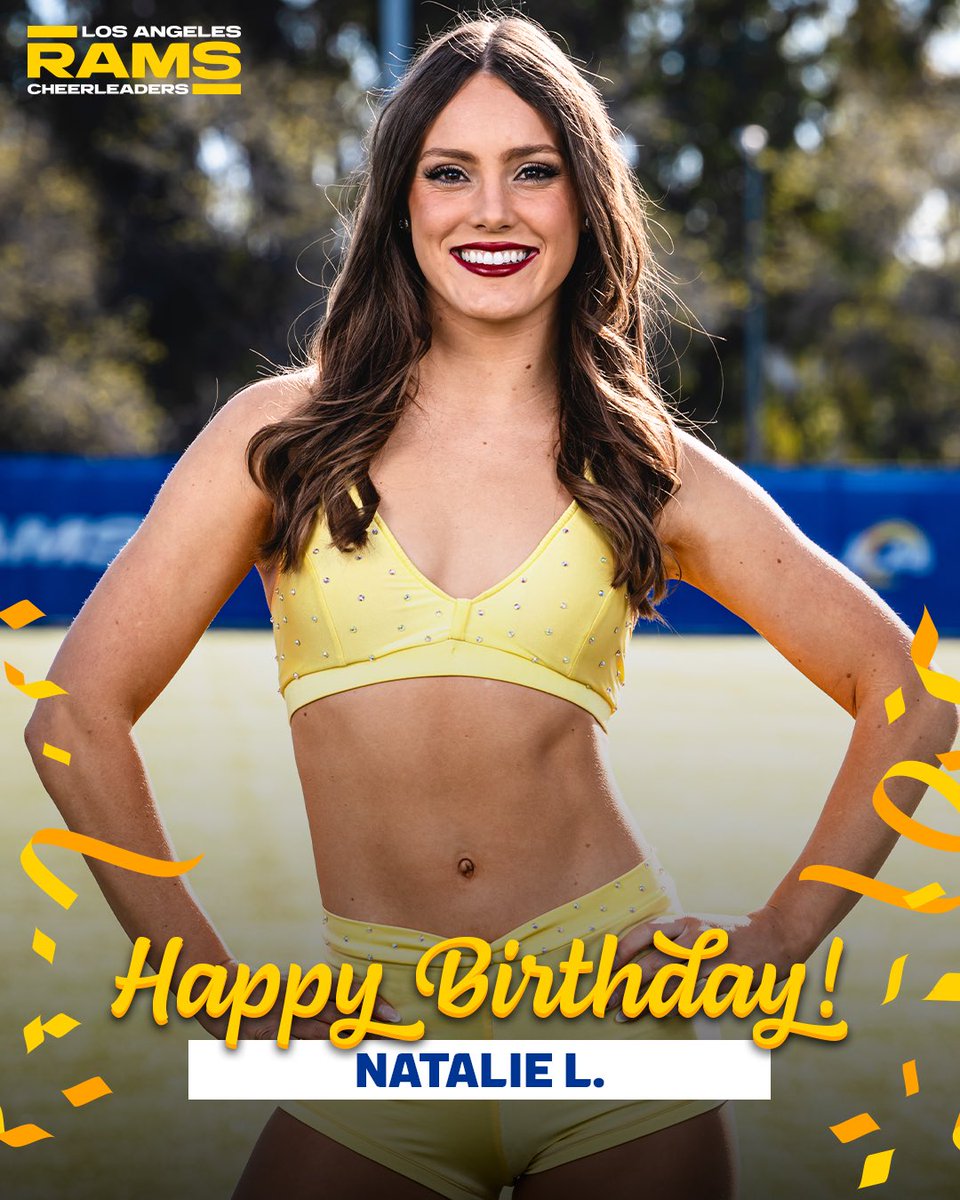LARamsCheer's tweet image. Happy Birthday Natalie! 🥳