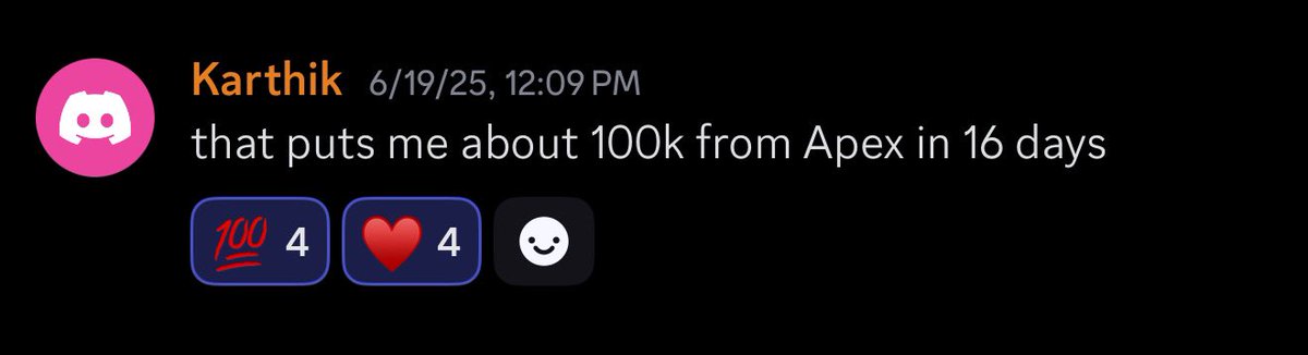Phoenix_ITM's tweet photo. First Rise Member ‘Karthik’ has been paid out $100,000 in a little over 2 weeks from @ApexTradeFund! 

That is double the annual salary average. 👀

Life changing payouts. This is why we do what we do here at Phoenix ITM. 

Come trade with us!

#FuturesTrading $ES_F $NQ_F https://t.co/Vh412DXSKL