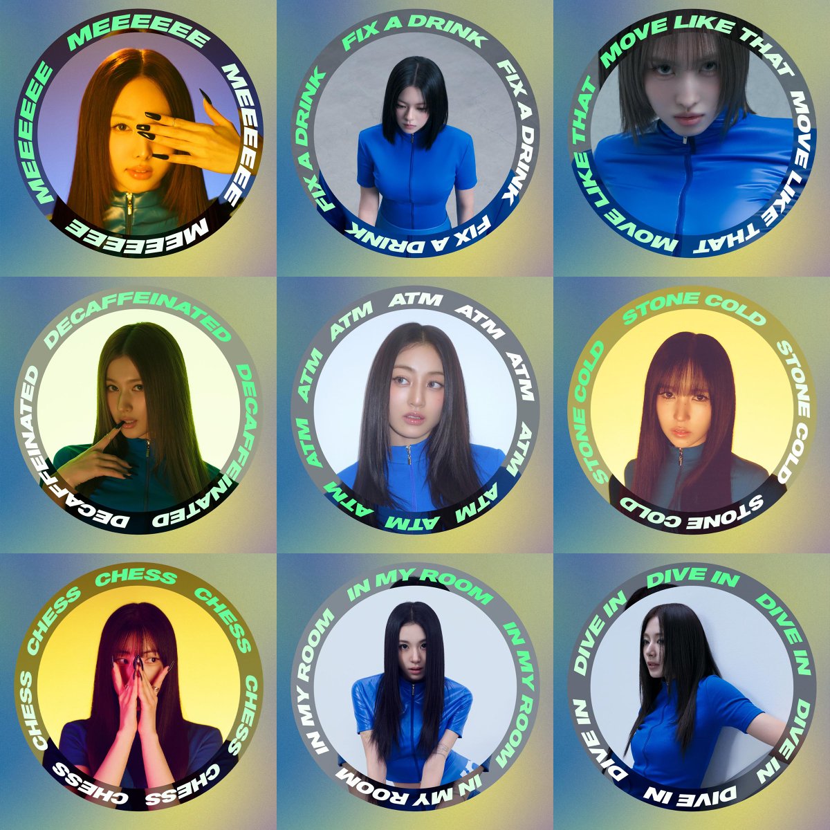 godmitzu's tweet photo. 9WICE SOLO SONGS

MEEEEEE (NAYEON)
FIX A DRINK (JEONGYEON)
MOVE LIKE THAT (MOMO)
DECAFFEINATED (SANA)
ATM (JIHYO)
STONE COLD (MINA)
CHESS (DAHYUN)
IN MY ROOM (CHAEYOUNG)
DIVE IN (TZUYU) https://t.co/hFrN9cuZS9