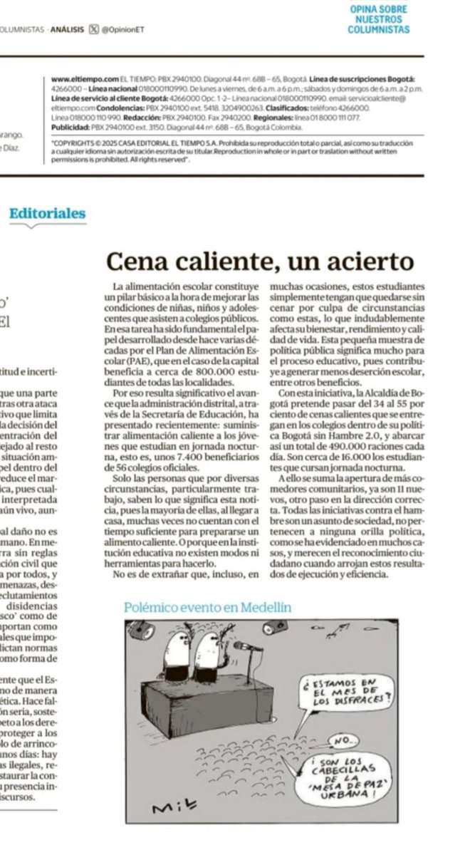 #AquíSíPasa. En Bogotá, gracias al #PAE,  hoy 7.400 estudiantes que asisten a clases en la noche tienen garantizada comida caliente al final del día. 

En el marco de #BogotáSinHambre 2.0 seguimos mejorando el #PAE. Con refrigerios y comida caliente combatimos la deserción de los