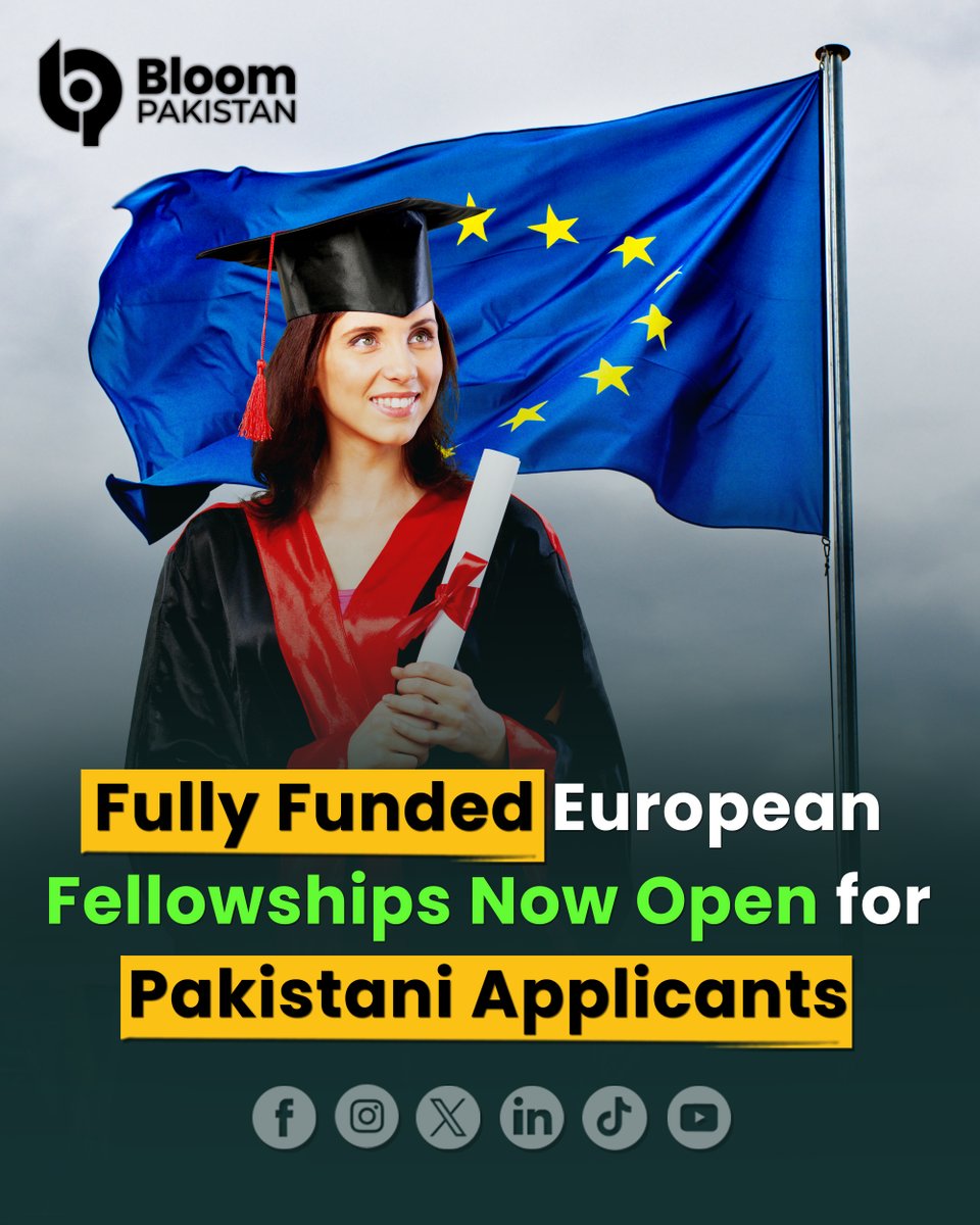 bloom_pakistan's tweet image. Fully Funded Fellowship Programs in Europe 2025-26 - Pakistanis are Eligible - Apply Now

Read More:
bloompakistan.com/fully-funded-f…

#BloomPakistan #FellowshipPrograms @US_EUCOM  #FullyFunded2025 #EuropeFellowships #PakistaniStudents #StudyInEurope #InternationalOpportunities