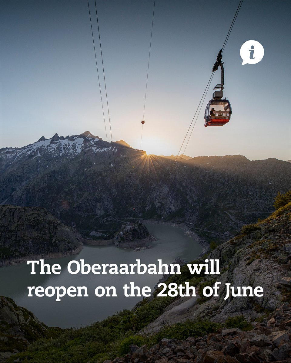 Jungfrau Region (@jungfrauregion) on Twitter photo The Oberaarbahn will be open again on the 28 of Juneℹ️
<a href="/Haslital/">Haslital</a> | <a href="/madeinbern/">madeinbern</a> | <a href="/MySwitzerland_e/">Switzerland</a>
#jungfrauregion #haslital #berneroberland #swissalps #madeinbern #inLOVEwithSWITZERLAND
photo by buff.ly/8UUOdFV The Oberaarbahn will be open again on the 28 of Juneℹ️
<a href="/Haslital/">Haslital</a> | <a href="/madeinbern/">madeinbern</a> | <a href="/MySwitzerland_e/">Switzerland</a>
#jungfrauregion #haslital #berneroberland #swissalps #madeinbern #inLOVEwithSWITZERLAND
photo by buff.ly/8UUOdFV
